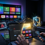 What happened to Xtreme HD IPTV illustrated by a domain migration from an unavailable website to a premium IPTV streaming platform.