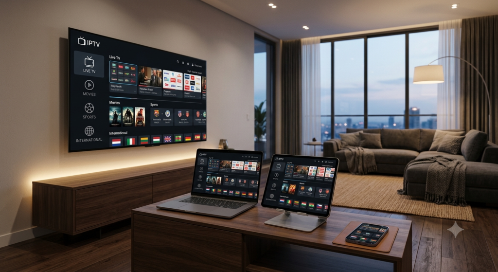 XTREME HD IPTV Official Website interface and content library