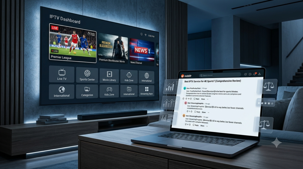 Xtreme HD IPTV Review Reddit 2026 showing streaming service analysis, user reviews, channel lineup, and IPTV performance evaluation